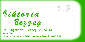 viktoria bezzeg business card